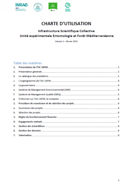 Charte Utilisation ISC UEFM 2023